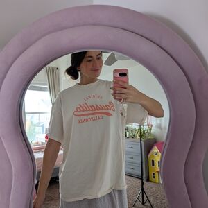 Cream Graphic Saucalito California T-Shirt Size 2XL